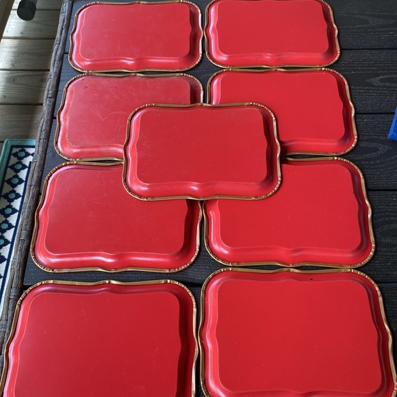 ✨ Vintage Maxey Peacock Tin Trays✨ - Picture 11 of 16